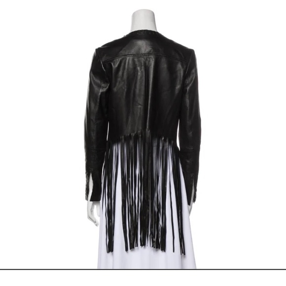 THEPERFEXT Christy Leather Fringe Jacket - Picture 5 of 17